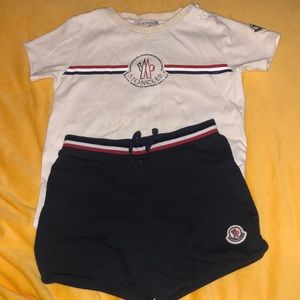 Toddler Moncler short set